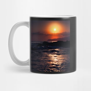 Aesthetic sunset on the beach Mug